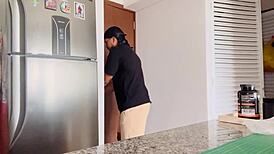 Gay thief distracted by hot ass while robbing! 😍