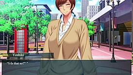 Hey, squeezing those milf tits in anime hentai game ep2