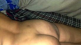 Stepsister Kajal shares bed for blowjob, deepthroat, sucking, cunilingus, and cumshot.