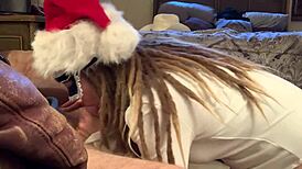 Cocksucking Masked Cutie In Stockings