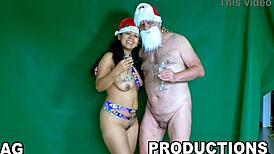 I watched the complete 4k movie xx-mas with two together, agarabas and olpr fucking latina big tits monster cock orgasm.