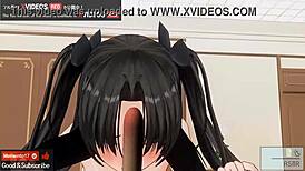 Uncensored Japanese Hentai Anime Rin Tries First Anal with ASMR