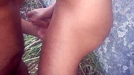 brazilian fishermen banging hard on the rocky shore