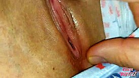 Hey, I'm playing between the sheets with my horny stepsister, so wet and shaved! 😏