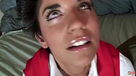 Possessed Brunette Bent Over for Altar Boy's Hardcore Doggystyle