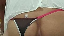 How does a giant dildo slide so smoothly into a hungry gay ass?