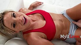 Fitness milf blends sweaty workout with intense bedroom action