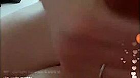 Cute chinese teen fingers herself live on instagram with boyfriend 😍