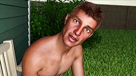 girlfriend's pussy drives wild in anime game story