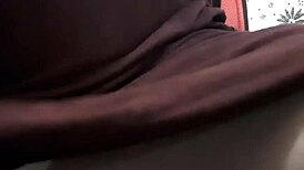 Exhibitionist Transsexual Reveals Massive Cock Beneath Desk