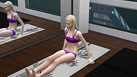 Elle Fanning Receives Sensual Tit Massage In Anime Style