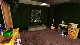 girlfriend's pussy drives wild in anime game story