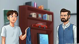 want to see summertime saga managers daughter suck my dick behind the front desk at work in quickie?