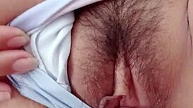 Hijastras lets me play with her wet pussy when alone!