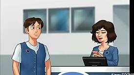 want to see summertime saga managers daughter suck my dick behind the front desk at work in quickie?