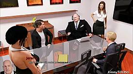 Fat Boss Finger Fucks Slutty Secretary On Conference Room Desk, Igniting Her Naughty Submissive Desires With Intense Clit Fingering And Big Tits Exposed