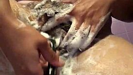 Feeling the Intense Emotions of Shaving a Hairy Bush in the Shower