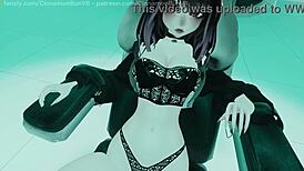 slutty girl bound and fucked in the machine, reaching orgasm