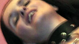 Amateur German homemade fetish BDSM dildo play and licking