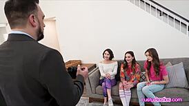 Three Besties Thrilled to Meet New Sugar Daddy