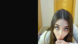 Stepsister's boyfriend wants to try, but I resist