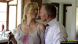 Busty Milf Gets Deeply Fucked by Young Lover