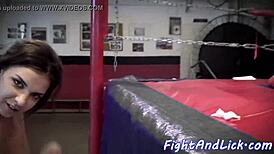 Wrestling lesbians share raw thoughts in nude behind-the-scenes interviews