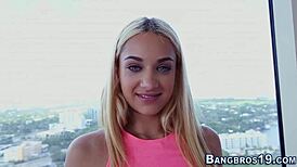blonde teen sucks big cock