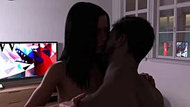 The seven realms -atlas having threesome sex with leyala and tasha - visual novel with animated sex