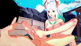 Yamato, Carrot, And Monkey D Luffy In Wild One Piece Hentai Action