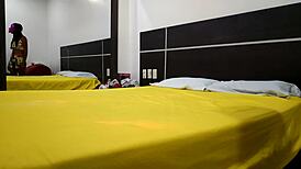 Sexy stepbrother records homemade interracial porn in 4k.