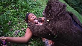 the legend of big foot where halloween whores get group blowjobs and doggystyle fucking