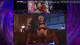 doctor mercy uses tight bald pussy to heal in 3d cartoon