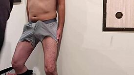 Woman Laughs While Slapping And Punching M-Male's Cock