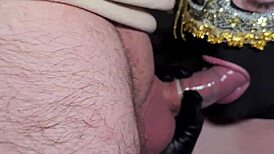 Wow! Couldn't Handle That Huge Load in My Mouth with a Condom On!