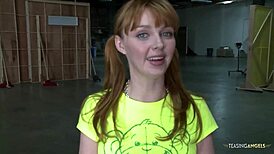 Before dicking her down, he licks the blonde's clit?