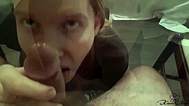 kiara night gives sensual blowjob with titty fuck and fingering