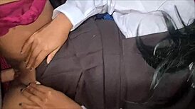 Horny teacher convinces sexy Mexican schoolgirl for doggystyle sex in exchange for better grades.