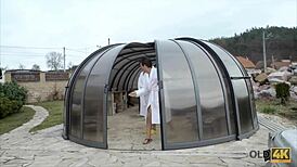 Suggestive Wet Fucking In Jacuzzi With Old Man