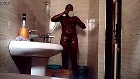 Sweet Kuzy Baths Nasty In Shower