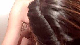 you see this petite tattooed blonde aisha guti gag on dildo?