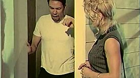 Silk stockings tempt with treacherous pleasures. Bent over milf gets facial in vintage scene.