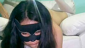 Friend tortures me with huge dildo 😩