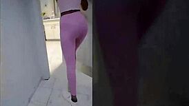 Mila mars has intense sex in the gym bathroom