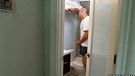 Slutty roommate wants huge cock