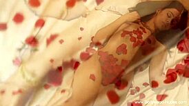 Asian Brunette Takes Time in Artistic Nude Dance