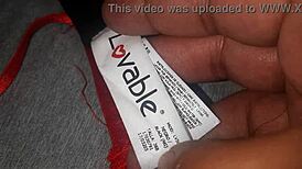 Masturbated with friend's red lingerie and came 😈