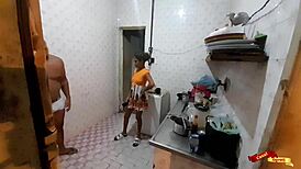 Fudin My Skinny Latina Stepdaughter Anal In Kitchen