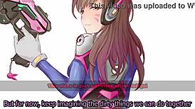 Check out D.Va's edging game with light femdom and submissive endings.