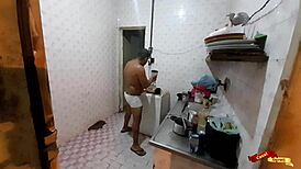 Fudin My Skinny Latina Stepdaughter Anal In Kitchen